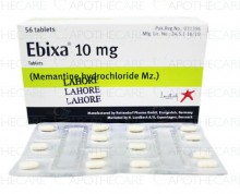 Ebixa 10 Mg Price In Pakistan