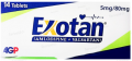 Exotan 5/80mg Tab 14's