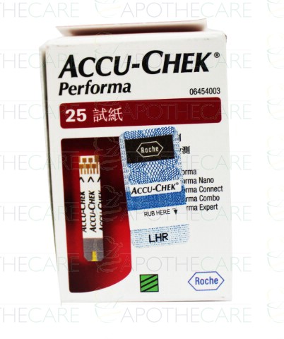 Accu Chek Performa Glucose Strips 25 S