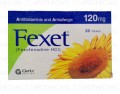 Fexet Tab 120mg 20's 96 Packs
