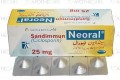 Sandimmun Neoral Cap 25mg 50's