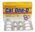 Cal-One-D Tab 830mg/400IU 30's