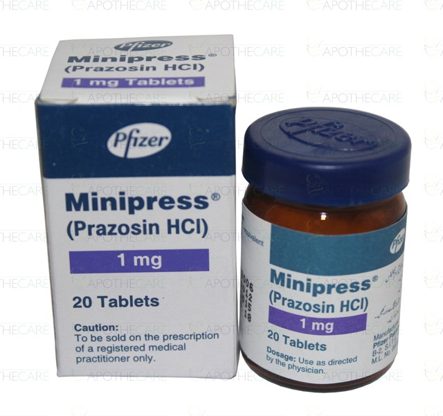 Minipress Tab 1mg 20's