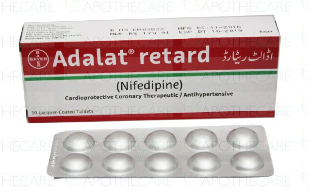 Adalat Retard Tab 20mg 3x10s