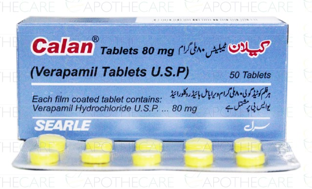 Calan Tab 80mg 50's Calan Tab 80mg 50's