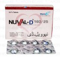 Nuval-D Tab 160mg/25mg 2x7's