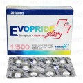 Evopride Plus Tab 1mg/500mg 30's