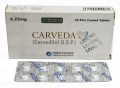 Carveda Tab 6.25mg  3x10's