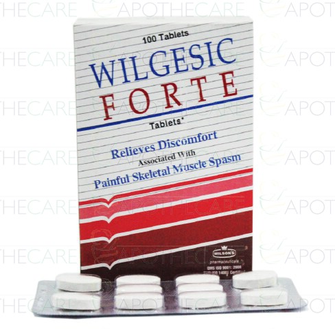 Wilgesic Forte Tab 650mg/50mg 10x10's