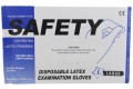 Safety Disposable Latex Examination Gloves Large 100's