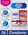 Durex Feeling bundle - Durex Invisible condoms of 12's with Feel Ultra Thin condoms of 12's
