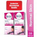 Face wax strips - 8's bundle of 2