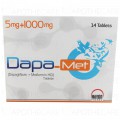 Dapa-Met Tab 5/1000mg 14's