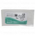 Trusilk 75cm, 2-0, 30mm, 1/2 circle, CC