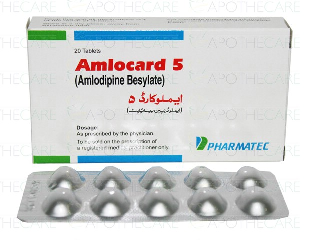 Amlocard 5 Tab 5mg 20's